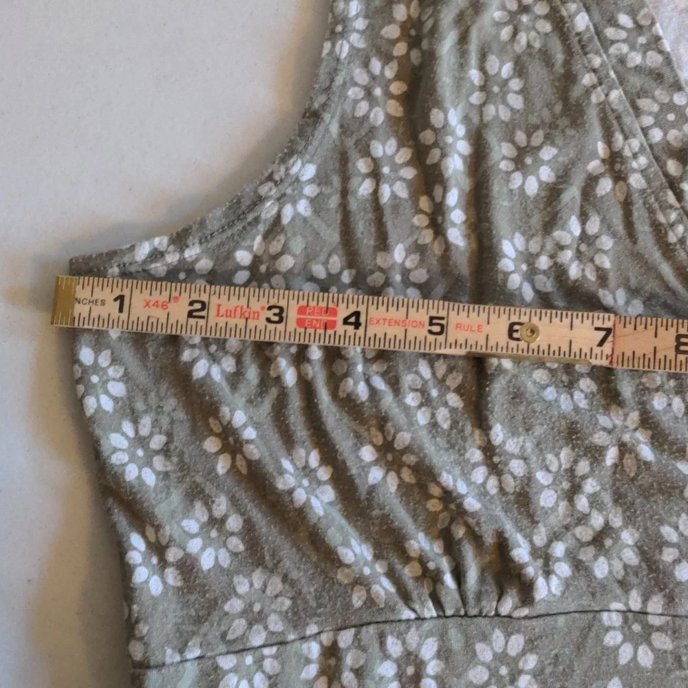 LLBean Size L Pet Sleeveless One Piece Floral Print Dress - Picture 9 of 11